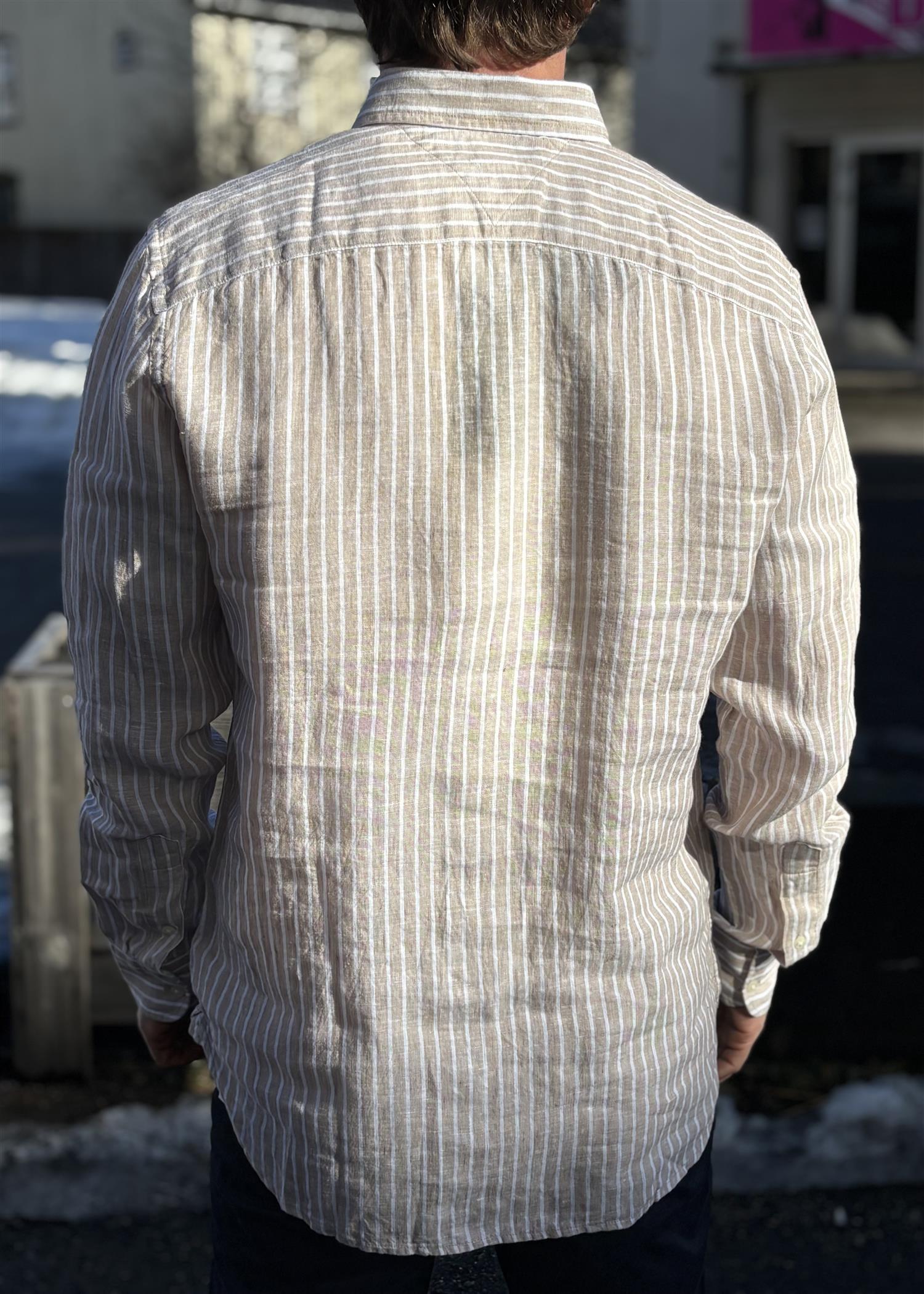 Linen Bengal Stripe RF Skjorte