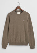 Cotton/Wool C-neck Genser