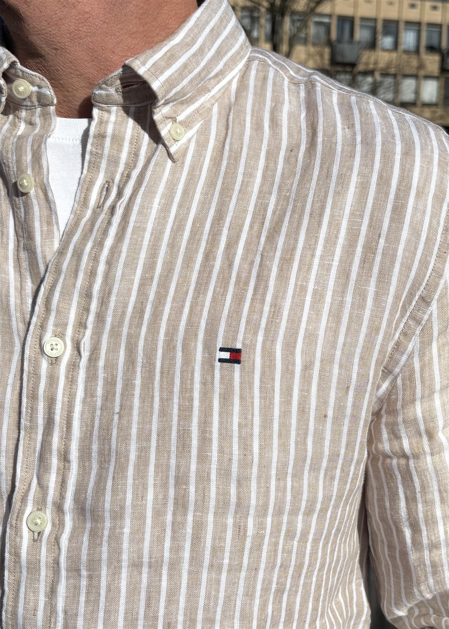 Linen Bengal Stripe RF Skjorte