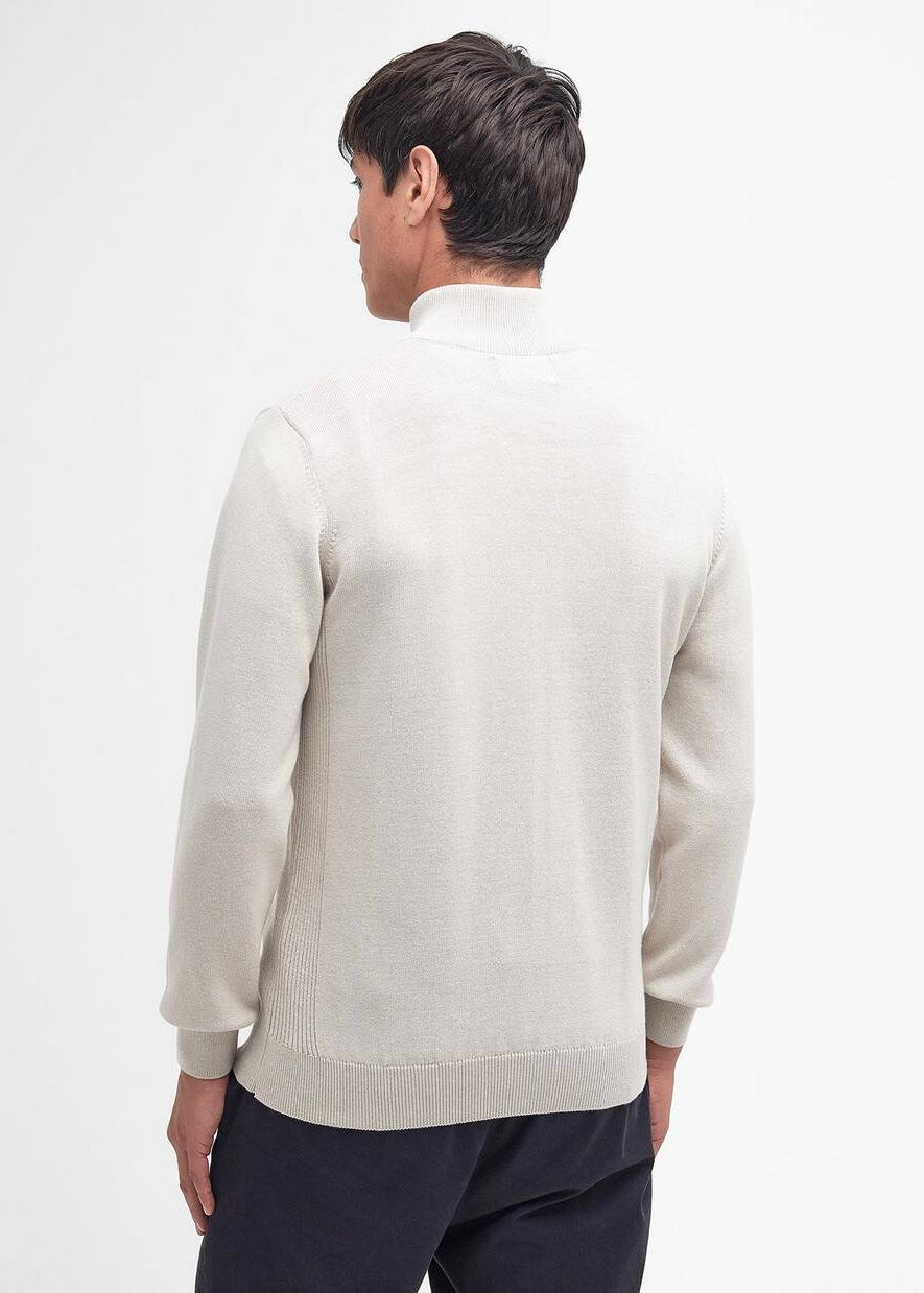Cotton Half Zip Knitted Genser