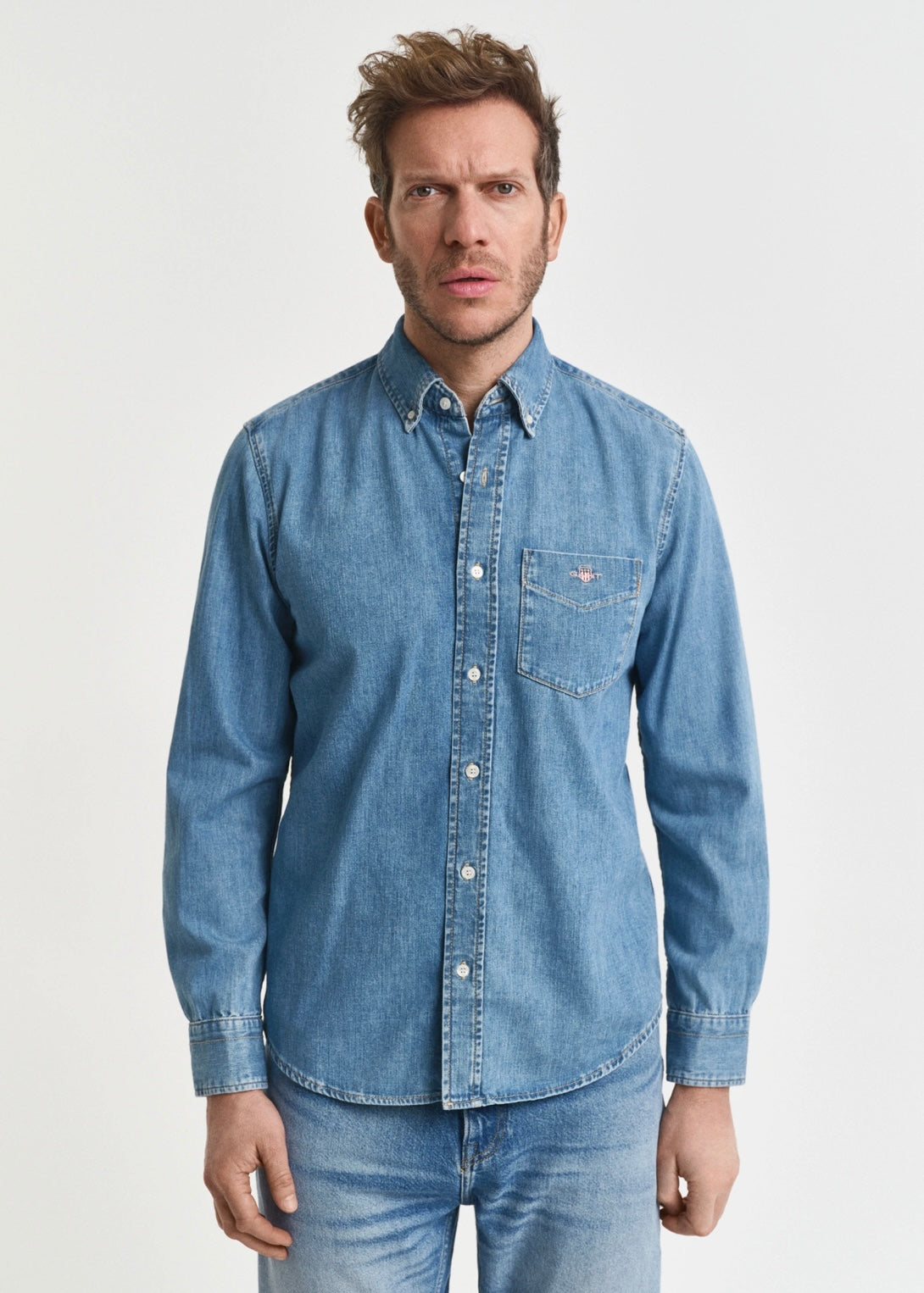 Denim Skjorte