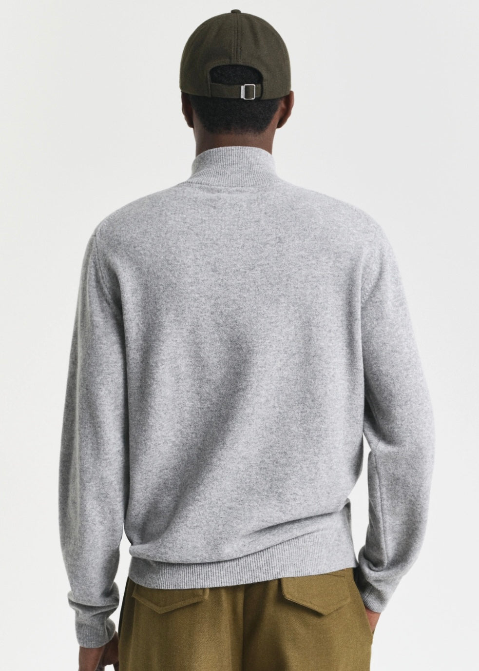 Superfine Lambswool Half Zip Genser