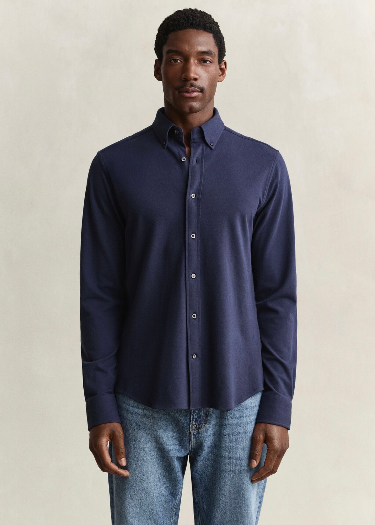 Reg Jersey Pique Stretch Skjorte
