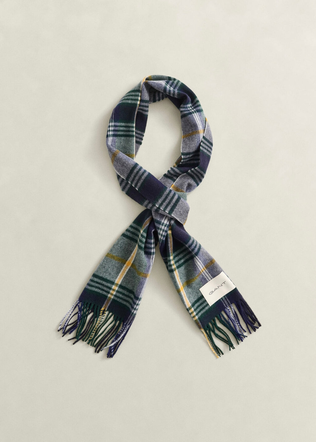 Checked Wool Scarf