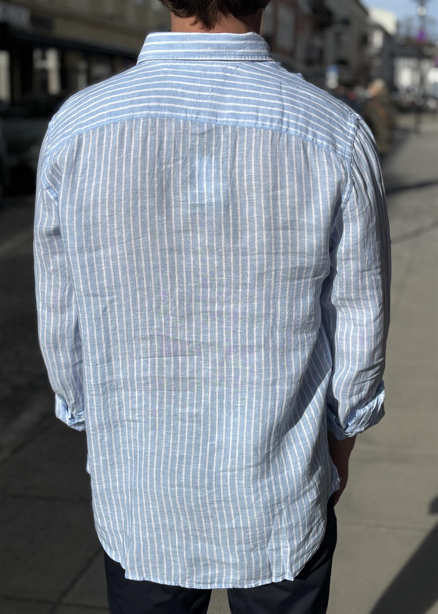 Linen Bengal Stripe RF Skjorte