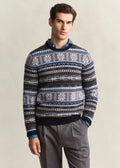 Fair Isle C-Neck Genser