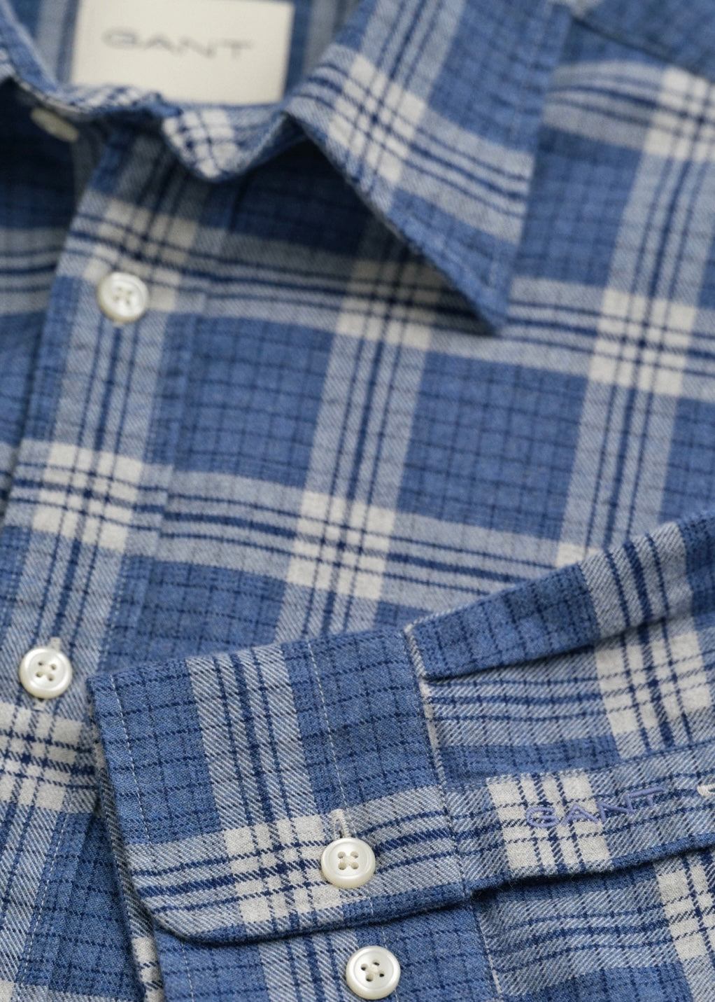 Flanel Melange Check Skjorte