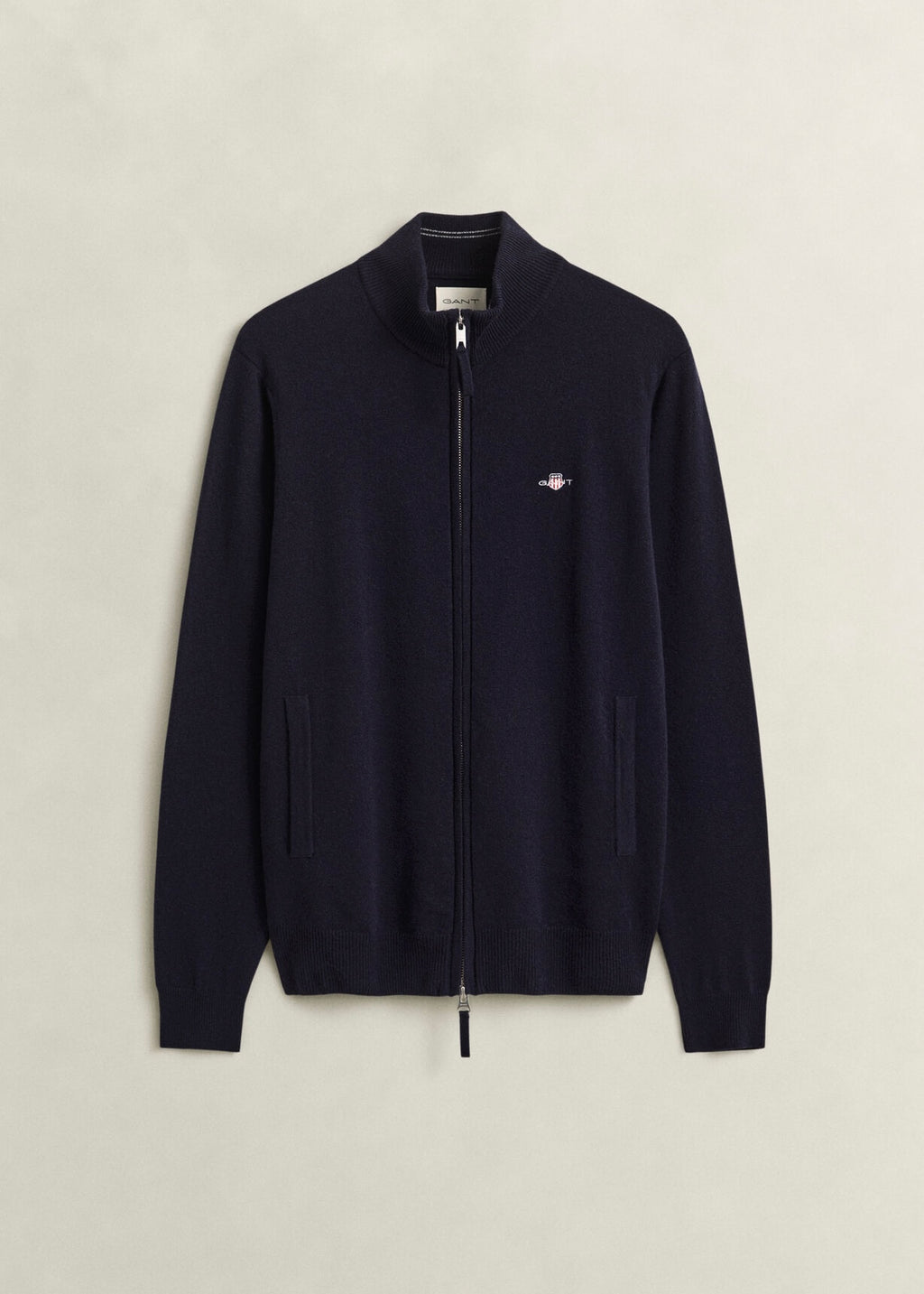 Superfine Lambswool Zip Cardigan