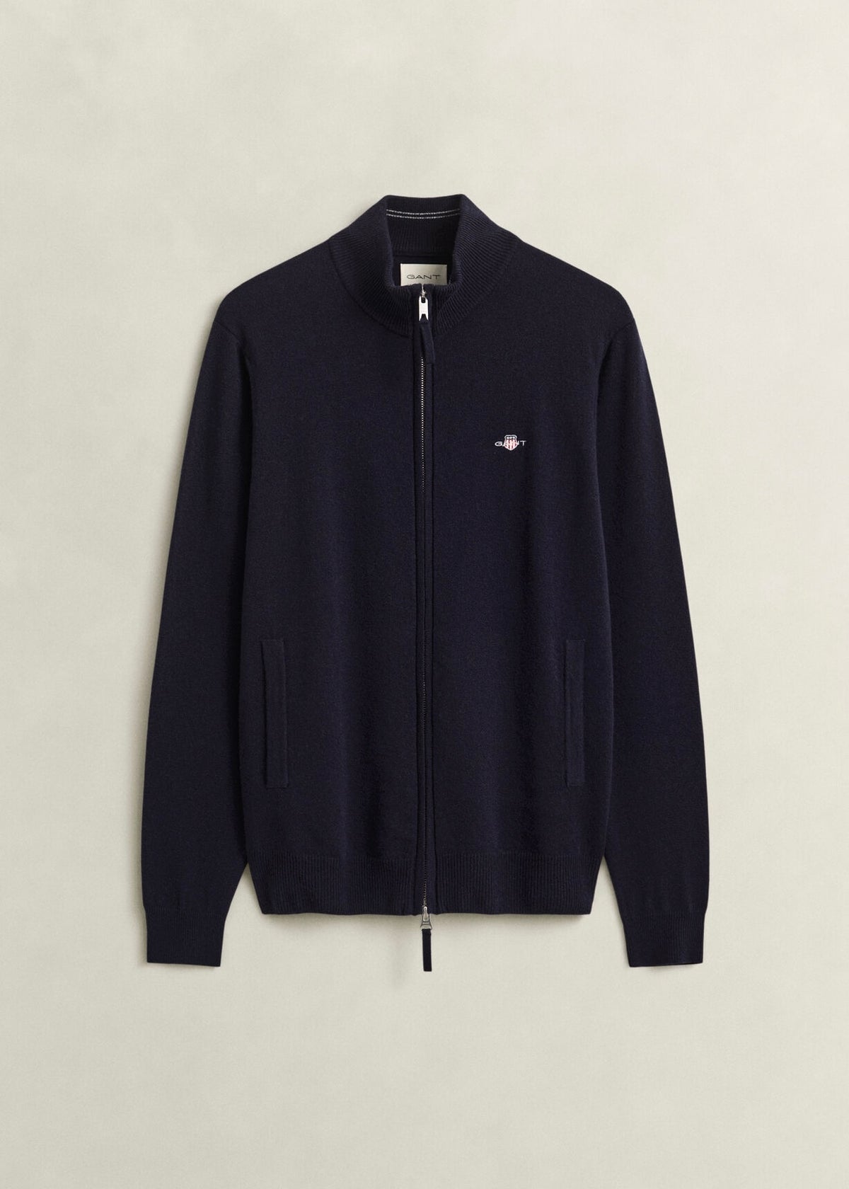 Superfine Lambswool Zip Cardigan