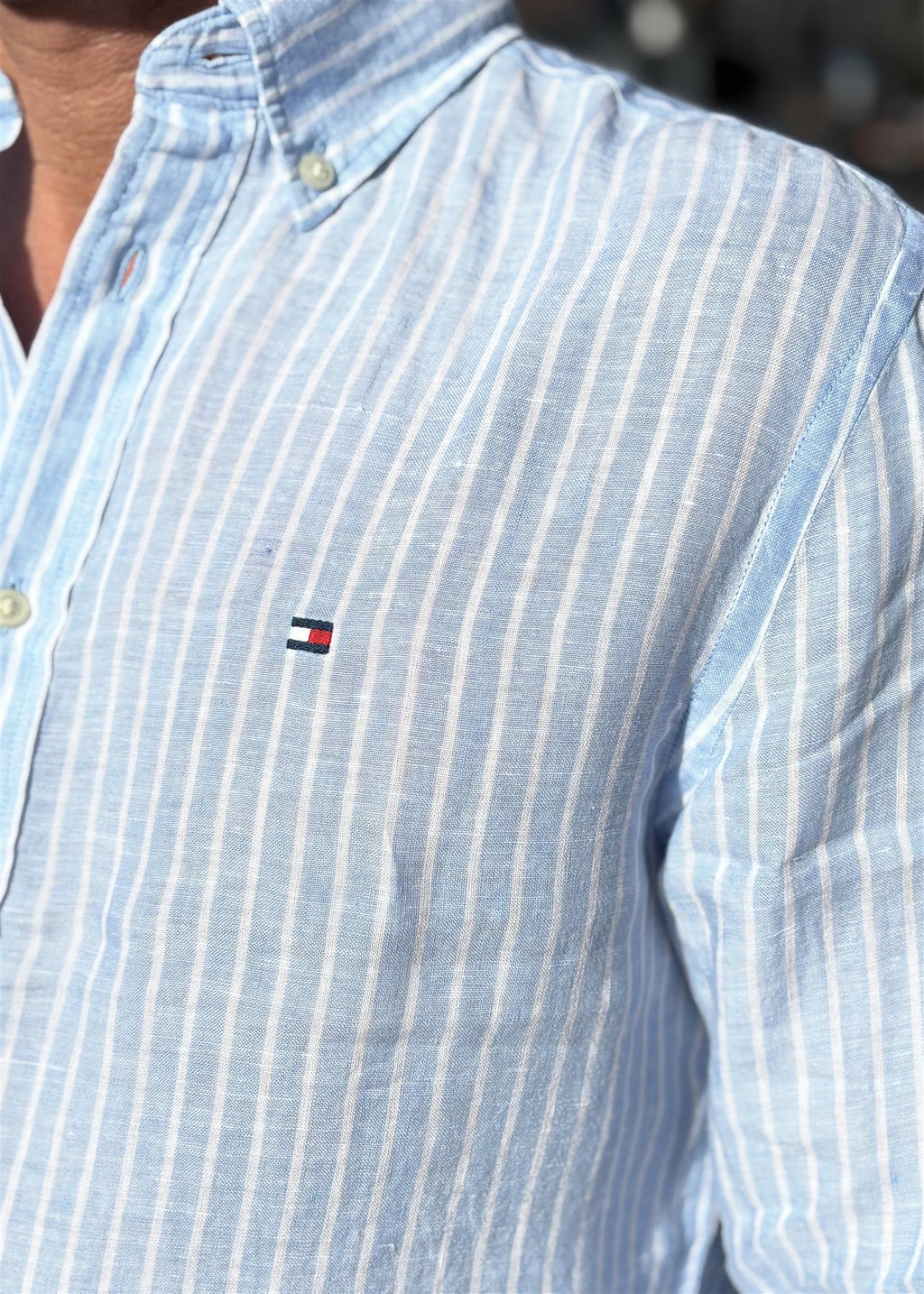 Linen Bengal Stripe RF Skjorte