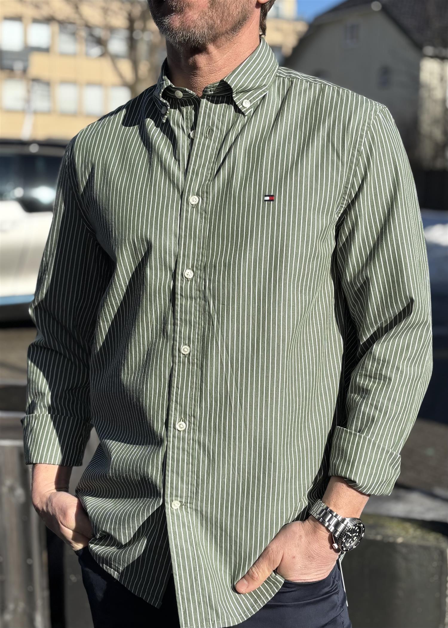Core Hairline Poplin RF Skjorte