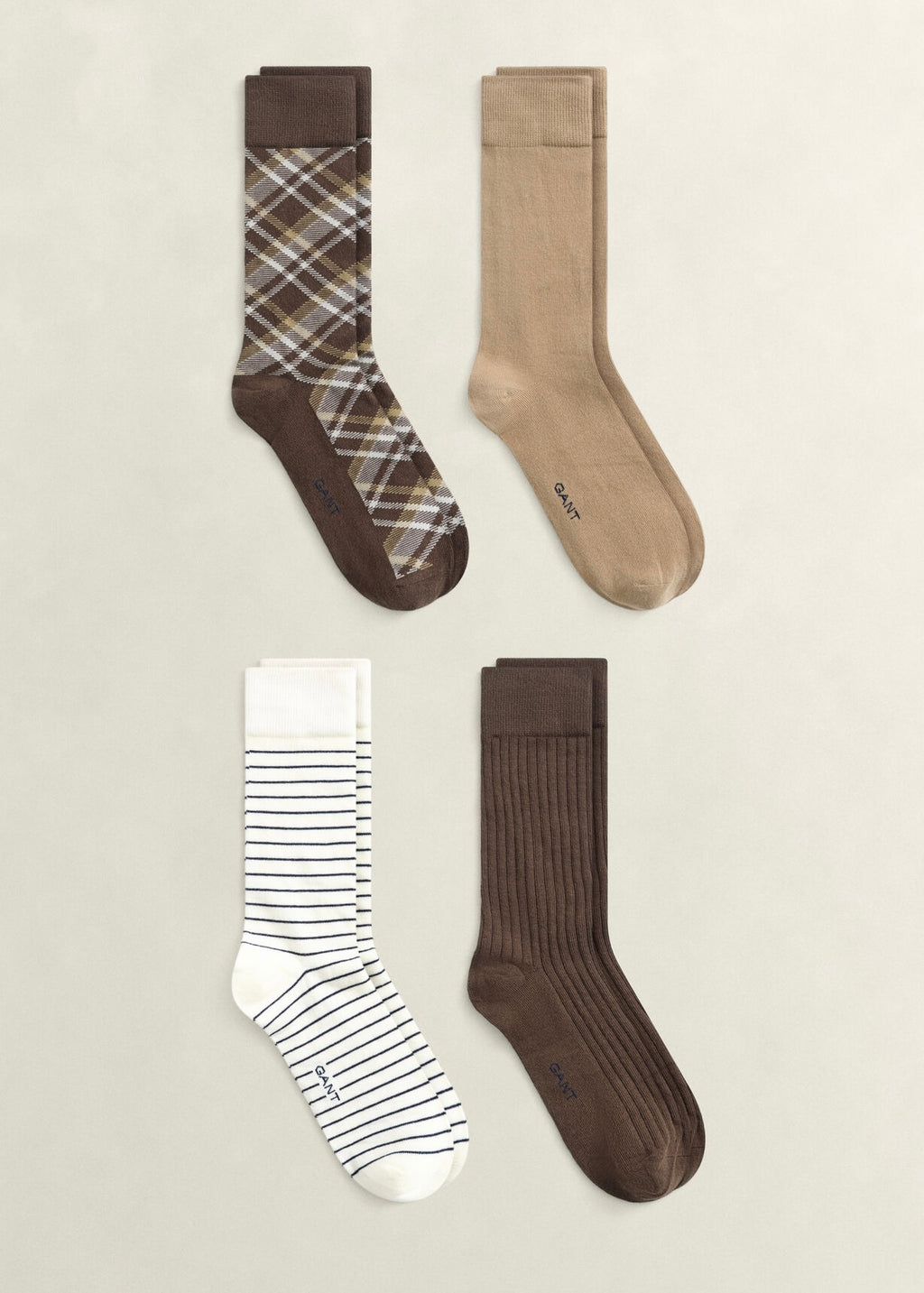 Checked Socks 4-pack Gift Box
