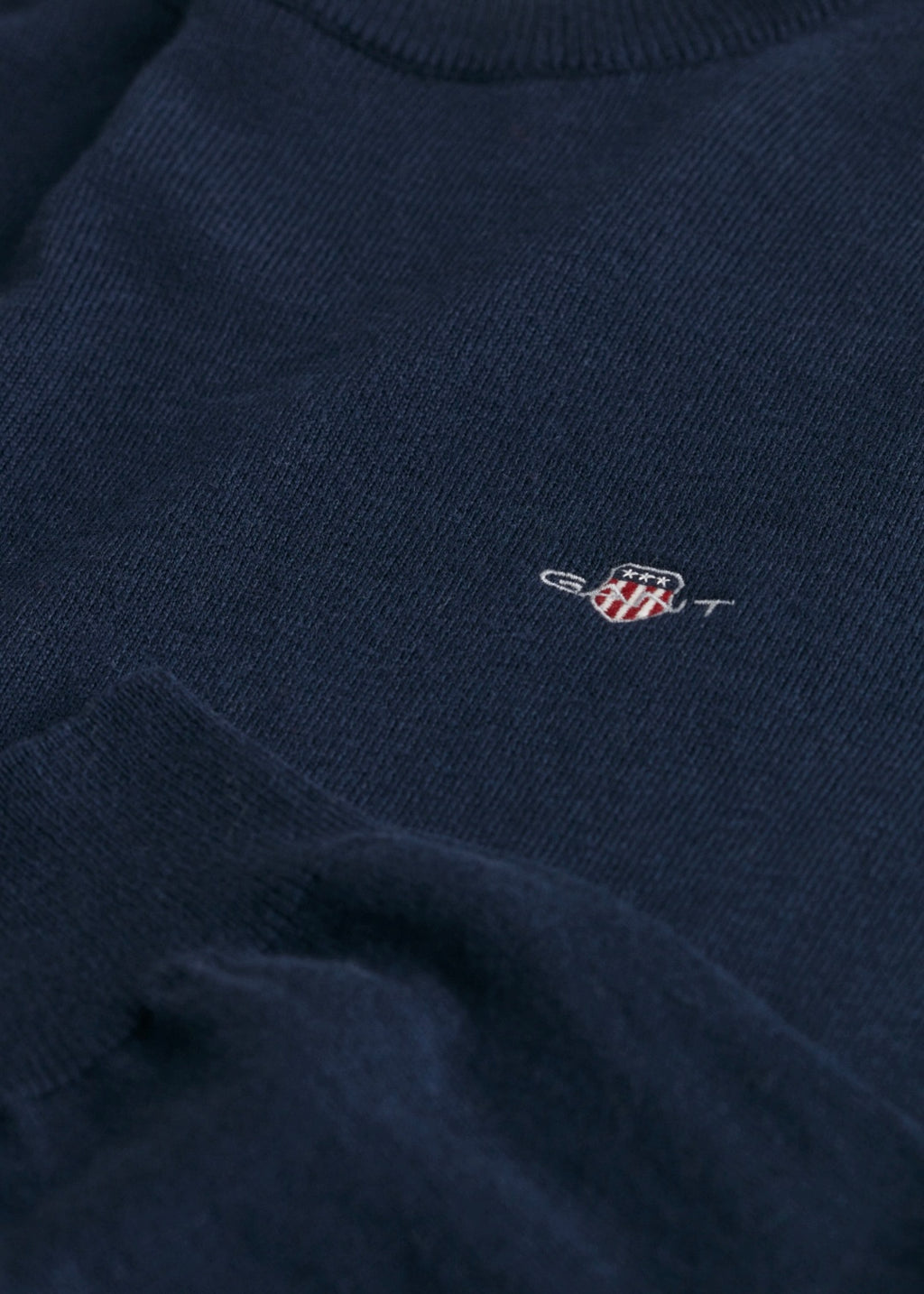 Cotton/Wool C-neck Genser