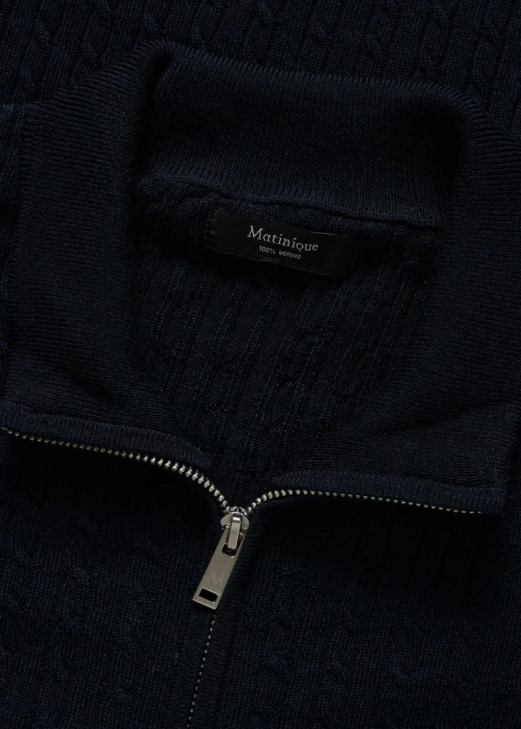 MAmason Cable Full Zip Genser
