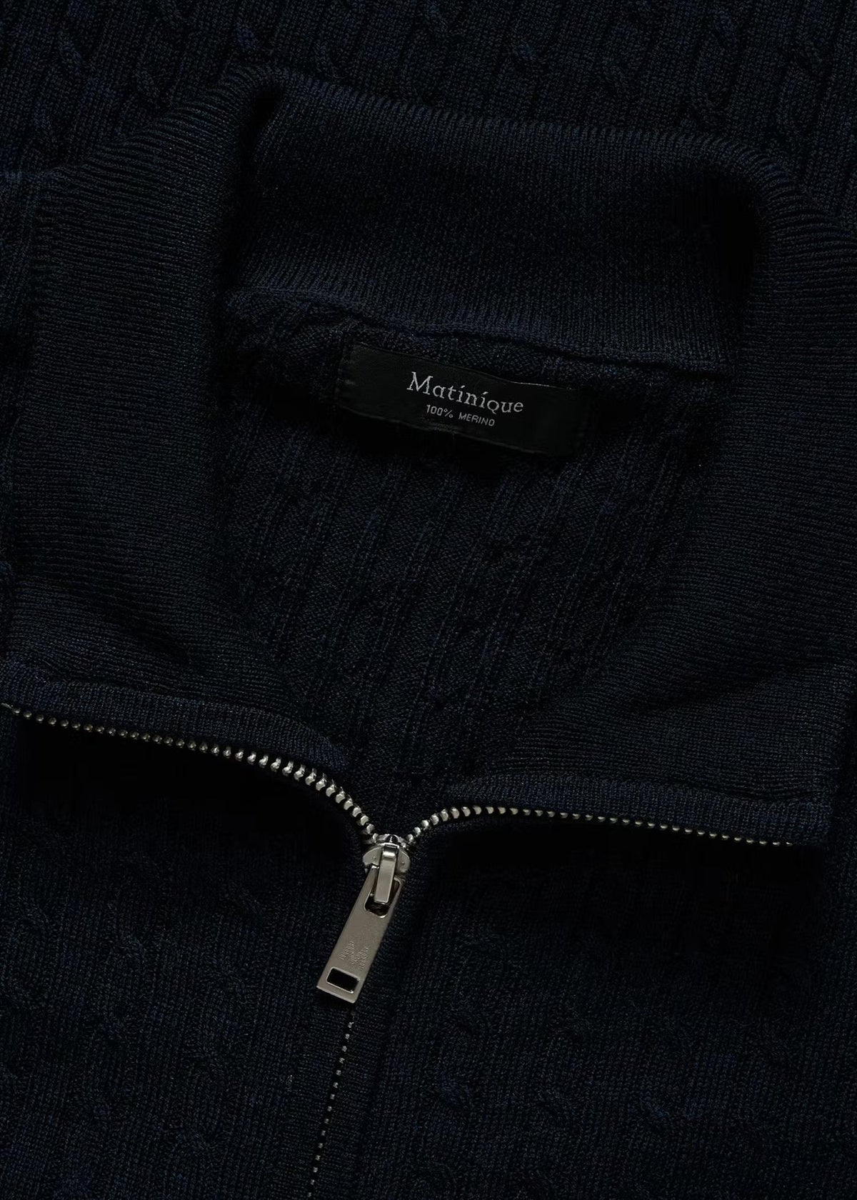 MAmason Cable Full Zip Genser