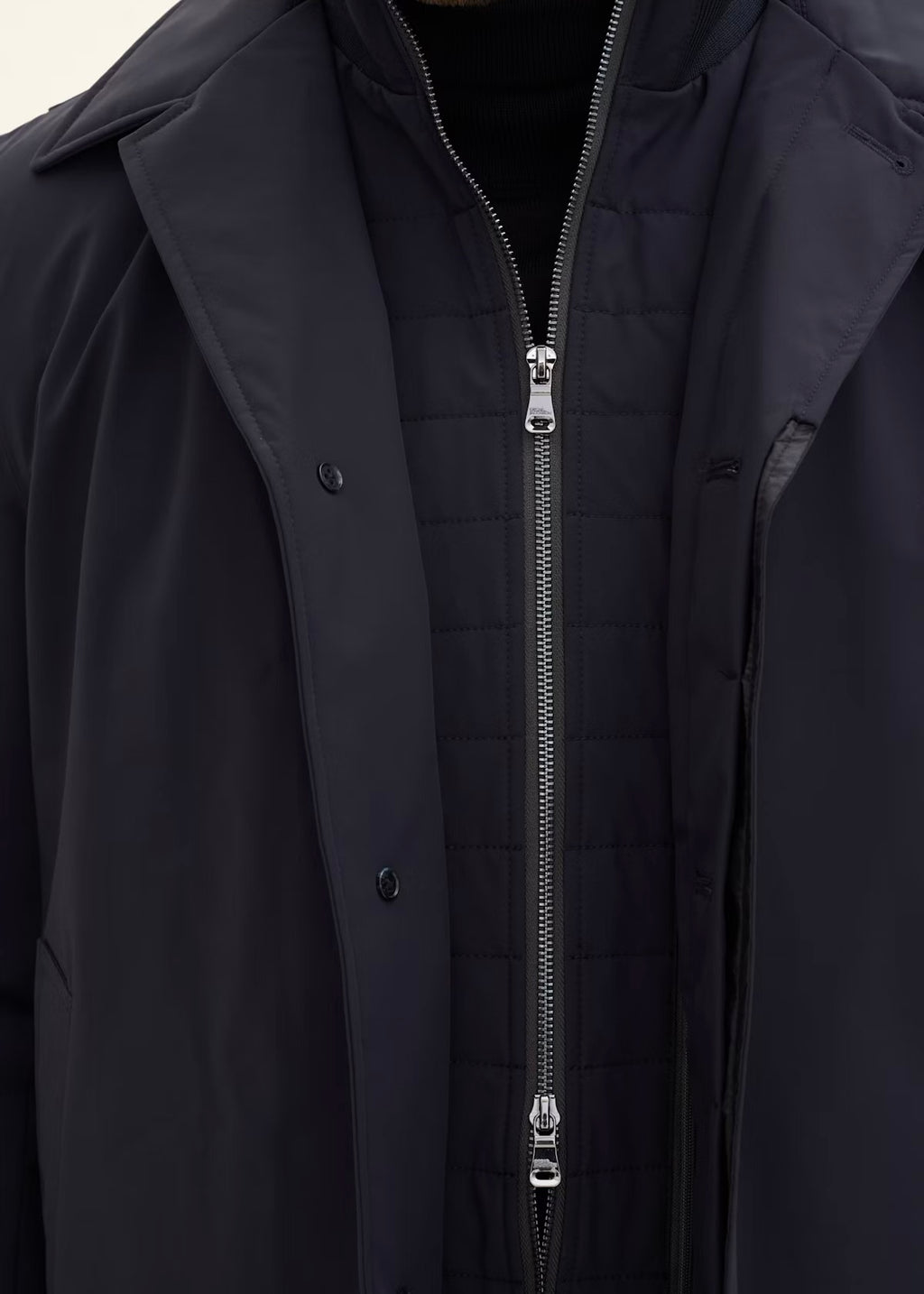Zipped Padded Car Coat