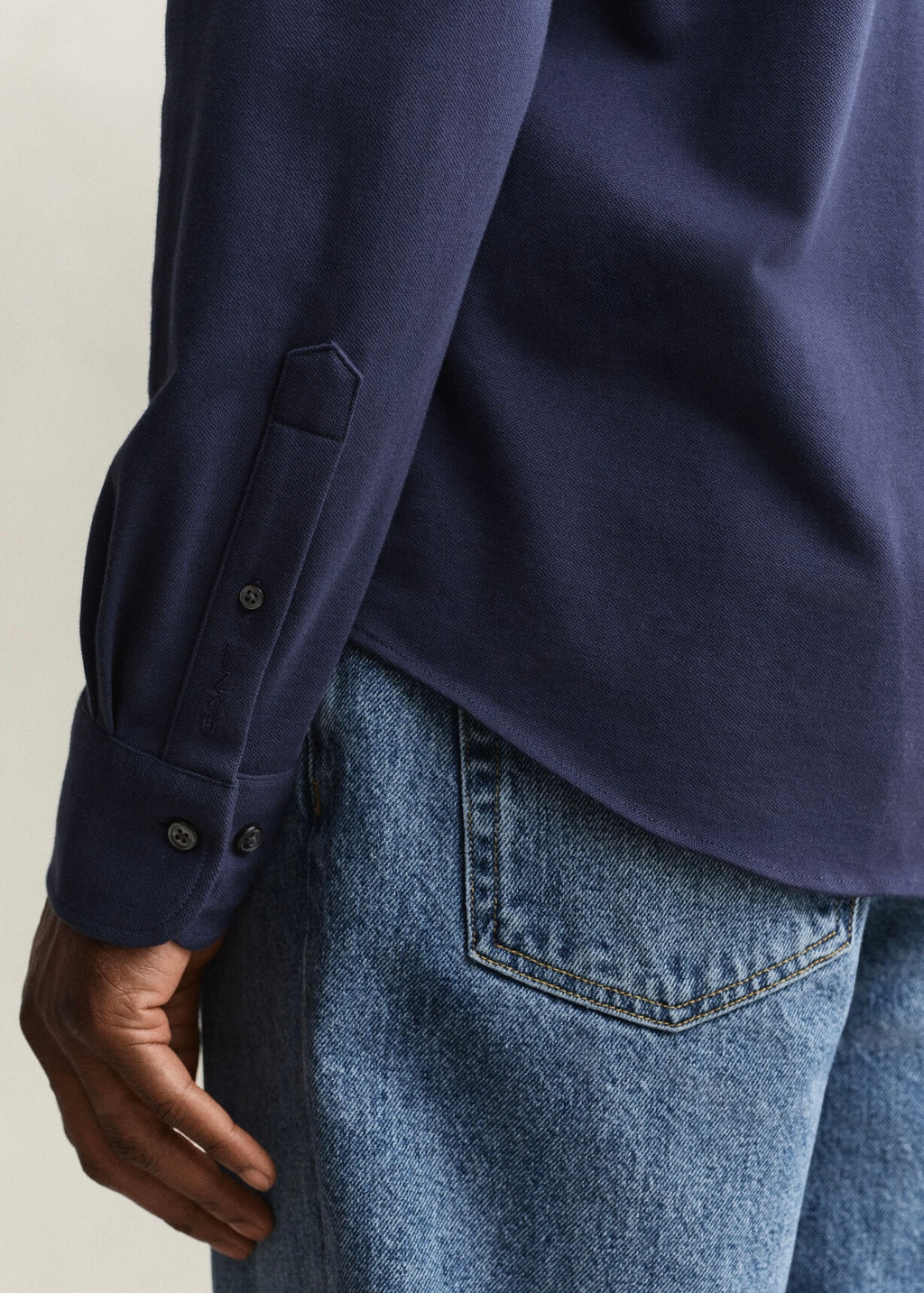 Reg Jersey Pique Stretch Skjorte