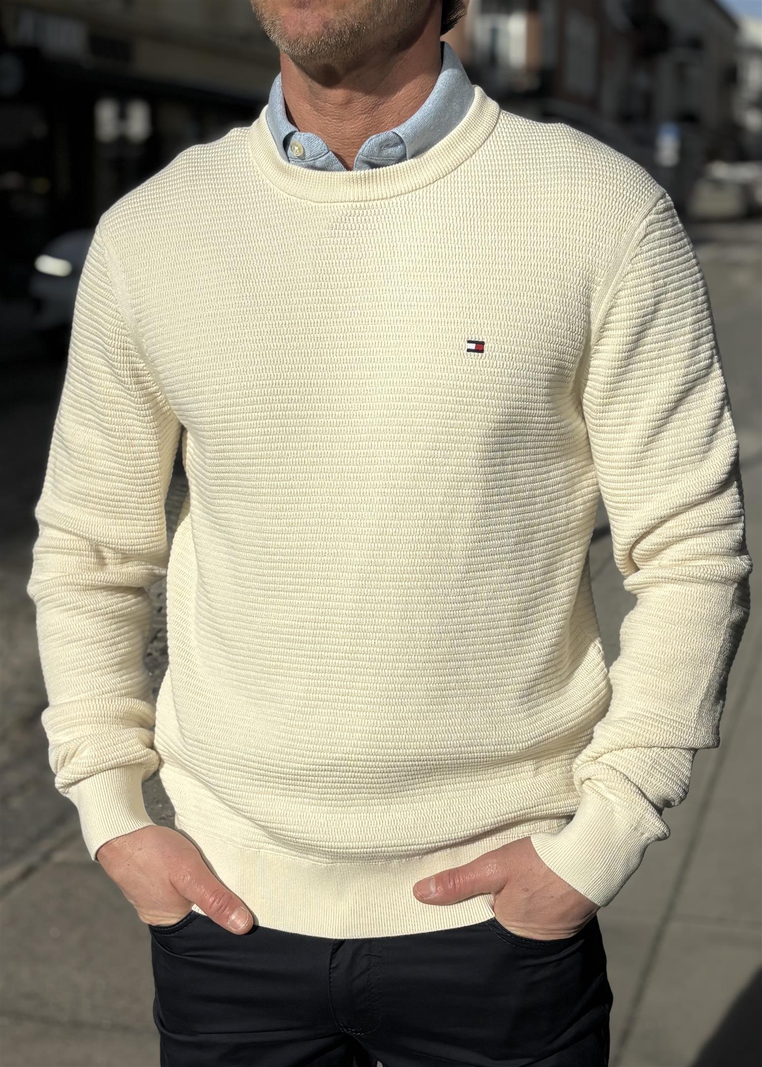 Seasonal Structure Crew Neck Genser
