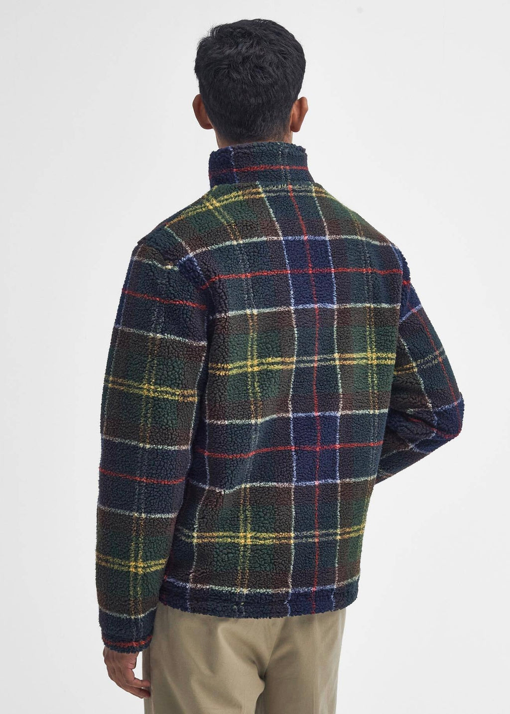 Tartan Fleece Zip Trough Jakke