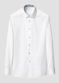 Floral Effect Signature Twill Slim Skjorte