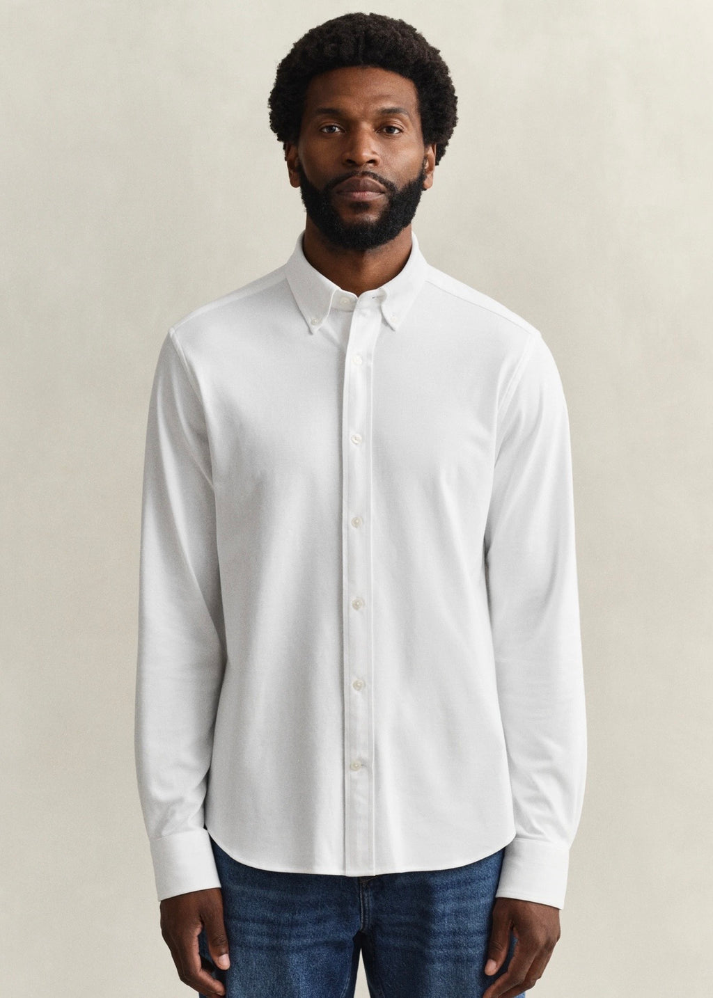 Jersey Pique Stretch Skjorte