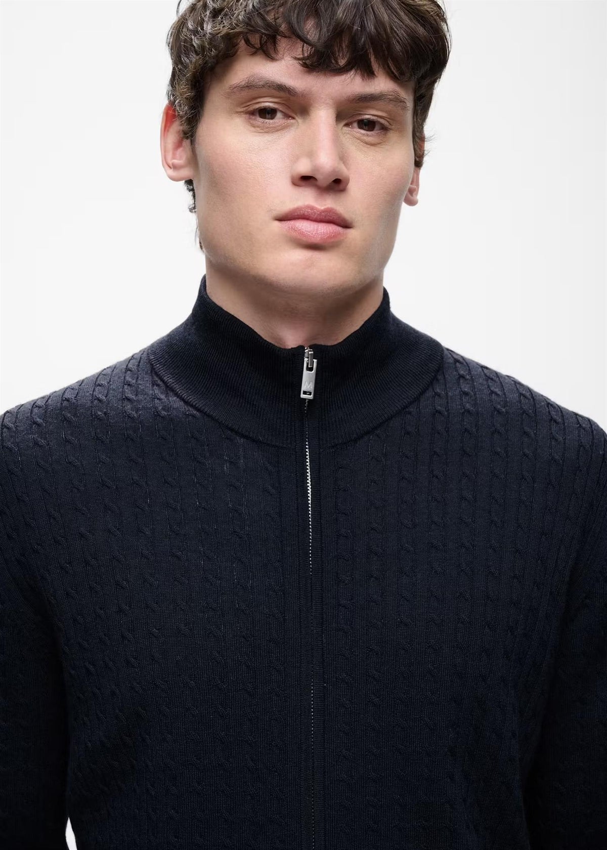 MAmason Cable Full Zip Genser
