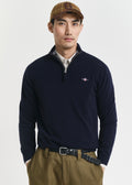 Superfine Lambswool Half Zip Genser