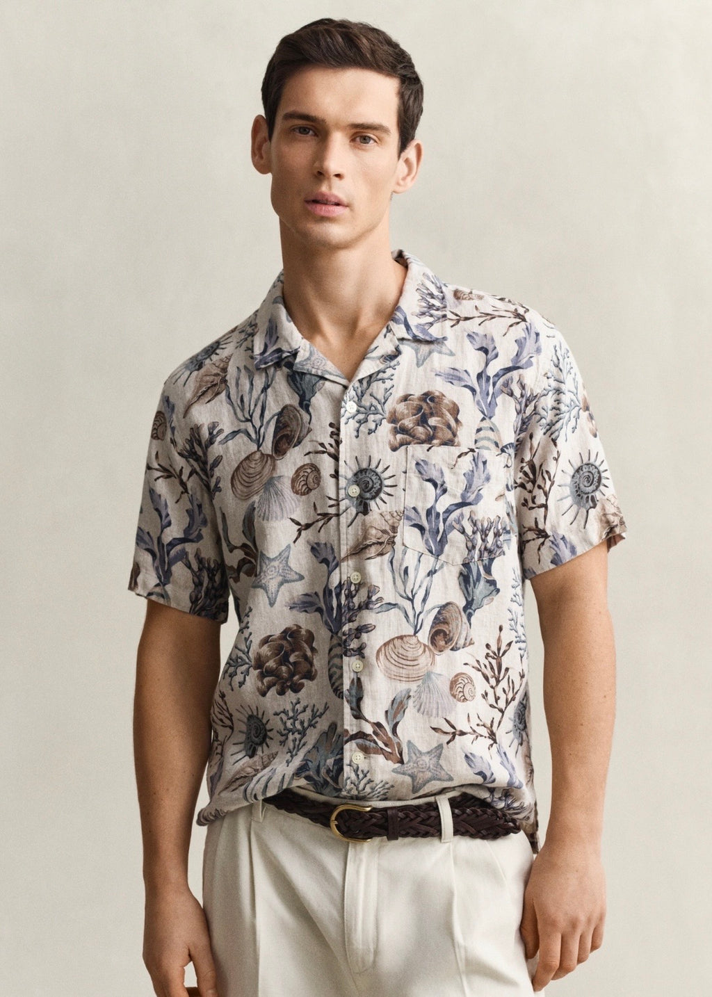 Reg Aop Camp Collar Skjorte