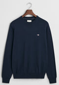 Cotton/Wool C-neck Genser