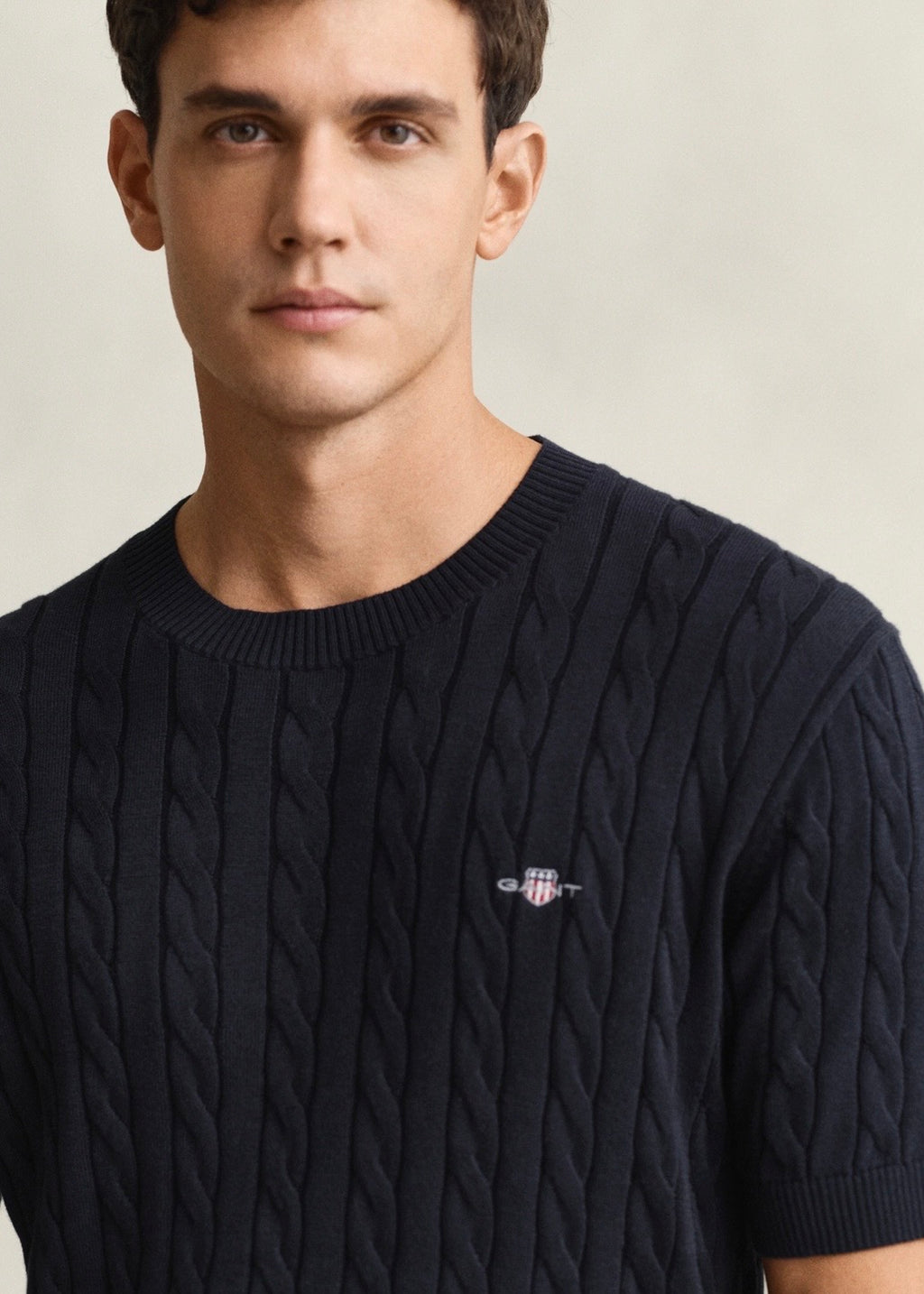 Cotton Cable SS C-neck Genser