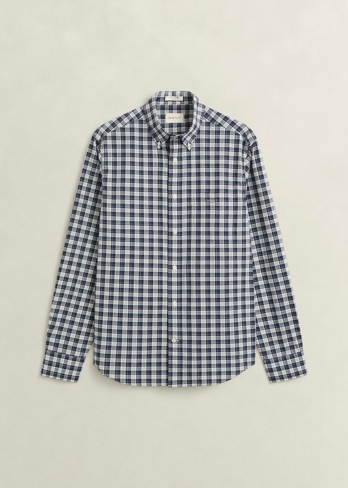 Reg Poplin Check Skjorte