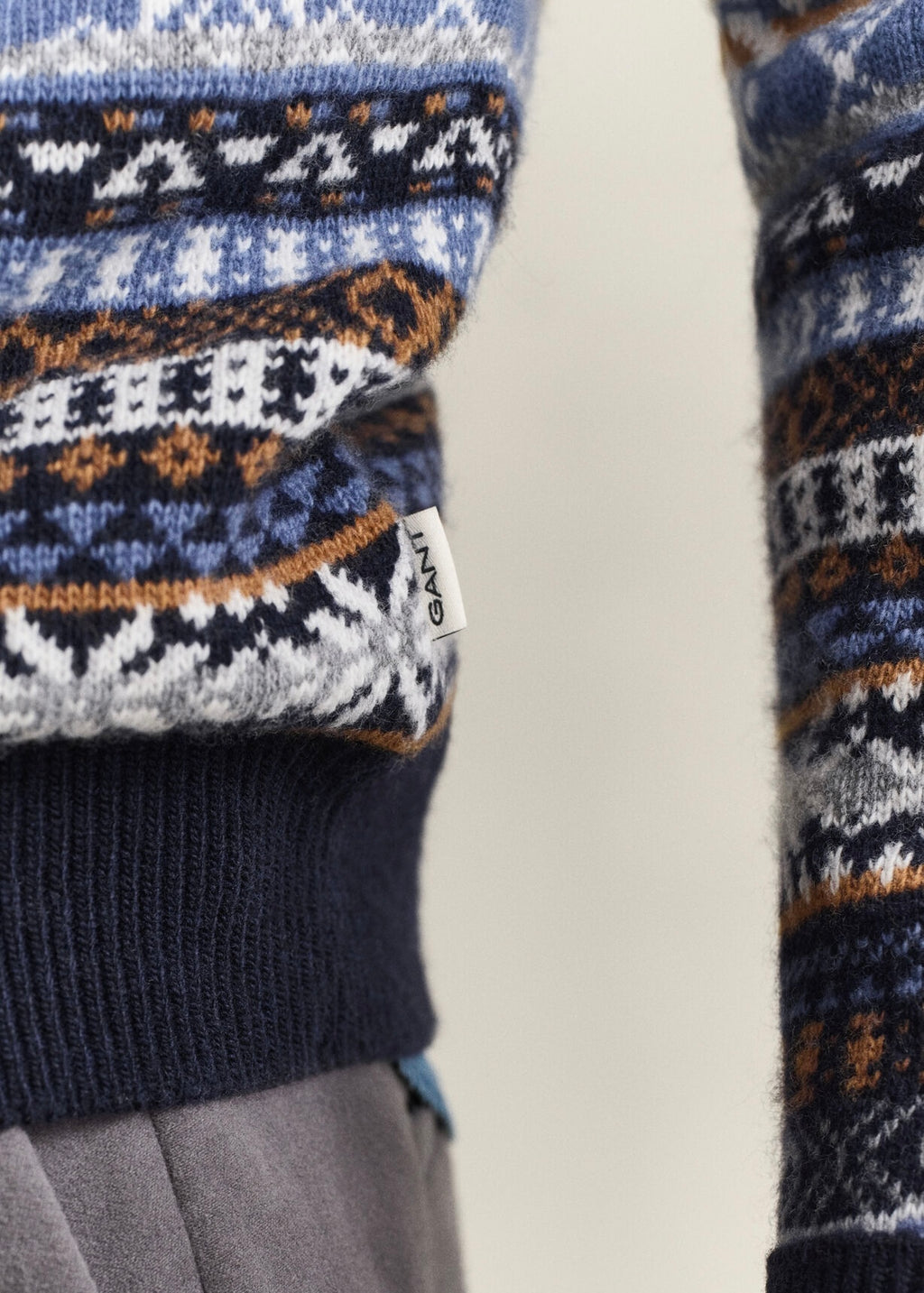 Fair Isle C-Neck Genser