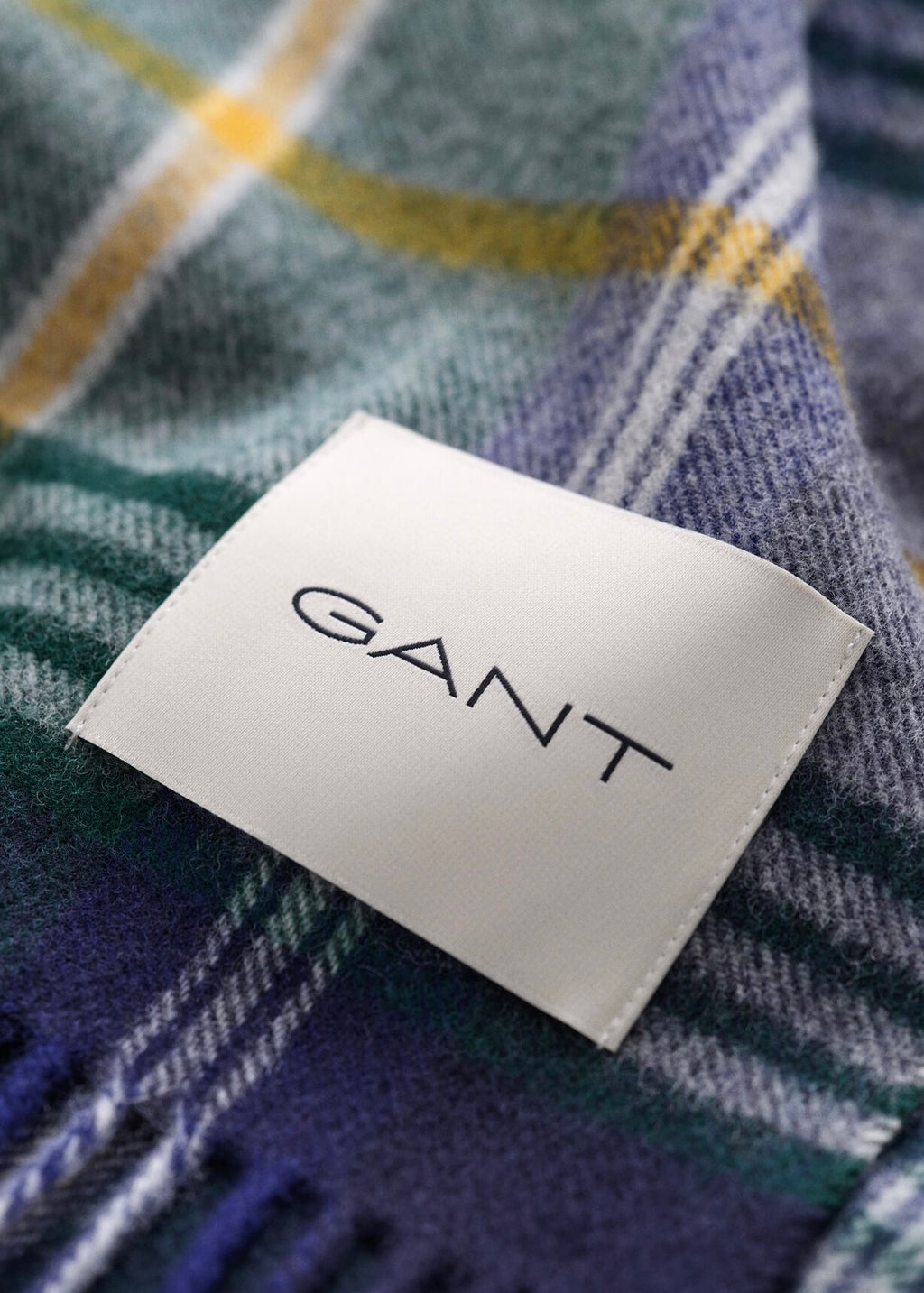 Checked Wool Scarf